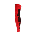 Basketball Football Runners Cyclists Golfers Compression Leg Calf Support Wrap Sports Elastic Sweat Absorbing Brace Sleeve L Red