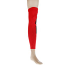 Basketball Football Runners Cyclists Golfers Compression Leg Calf Support Wrap Sports Elastic Sweat Absorbing Brace Sleeve L Red