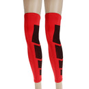 Basketball Football Runners Cyclists Golfers Compression Leg Calf Support Wrap Sports Elastic Sweat Absorbing Brace Sleeve L Red