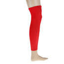 Basketball Football Runners Cyclists Golfers Compression Leg Calf Support Wrap Sports Elastic Sweat Absorbing Brace Sleeve L Red