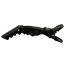 6Pcs Single Prong Plastic Alligator Hair Clips Women Hairpins Barrette Black