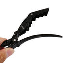 6Pcs Single Prong Plastic Alligator Hair Clips Women Hairpins Barrette Black