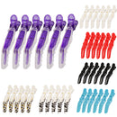 6Pcs Single Prong Plastic Alligator Hair Clips Women Hairpins Barrette Black