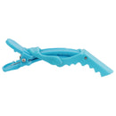 Women Girls Fashionable Hair Styling Tools Hairpin Single Prong Plastic Alligator Hair Clips Women Hairpins Barrette Pack of 6pcs Blue