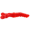 Women Girls Fashionable Hair Styling Tools Hairpin Single Prong Plastic Alligator Hair Clips Women Hairpins Barrette Pack of 6PCS Red