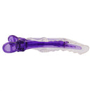 Women Girls Fashionable Hair Styling Tools Hairpin Single Prong Plastic Alligator Hair Clips Women Hairpins Barrette Pack of 6PCS Purple