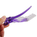 Women Girls Fashionable Hair Styling Tools Hairpin Single Prong Plastic Alligator Hair Clips Women Hairpins Barrette Pack of 6PCS Purple