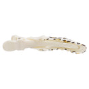Women Girls Fashionable Hair Styling Tools Hairpin Single Prong Plastic Alligator Hair Clips Women Hairpins Barrette Pack of 5PCS Leopard Print Charms