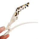 Women Girls Fashionable Hair Styling Tools Hairpin Single Prong Plastic Alligator Hair Clips Women Hairpins Barrette Pack of 5PCS Leopard Print Charms