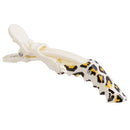 Women Girls Fashionable Hair Styling Tools Hairpin Single Prong Plastic Alligator Hair Clips Women Hairpins Barrette Pack of 5PCS Leopard Print Charms