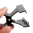 Pack of 6 Plastic Butterfly Hairdresser Clamp Salon Hair Color Perm Section Clips Grips Hairpins Black Red White
