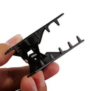 Pack of 6 Plastic Butterfly Hairdresser Clamp Salon Hair Color Perm Section Clips Grips Hairpins Black Red White