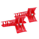 Pack of 6 Plastic Butterfly Hairdresser Clamp Salon Hair Color Perm Section Clips Grips Hairpins Black Red White