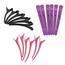Lightweight Sectioning Clips Hair Dressing Salon Equipment Hair Styling Accessories Purple Pack Of 6PCS