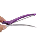 Lightweight Sectioning Clips Hair Dressing Salon Equipment Hair Styling Accessories Purple Pack Of 6PCS