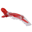 6x Plastic Crocodile Sectioning Salon Shark Hair Clips Hair Styling Hairdressing Clamp Wine red