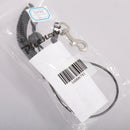 1.1M Retractable Coiled Fishing Lanyard Steel Wire Pier Rope Tether Black