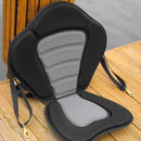Black Padded Fishing Boat Kayak Seat + Detachable Back Bag Canoe Back Rest
