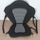 Black Padded Fishing Boat Kayak Seat + Detachable Back Bag Canoe Back Rest