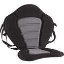 Black Padded Fishing Boat Kayak Seat + Detachable Back Bag Canoe Back Rest
