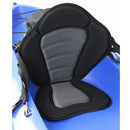 Black Padded Fishing Boat Kayak Seat + Detachable Back Bag Canoe Back Rest