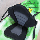 Black Padded Fishing Boat Kayak Seat + Detachable Back Bag Canoe Back Rest