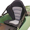 Black Padded Fishing Boat Kayak Seat + Detachable Back Bag Canoe Back Rest