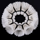 Pack of 12 Feather Badminton Shuttlecocks Outdoor Ball Game Training ED-1011