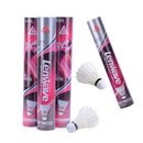 Pack of 12 Feather Badminton Shuttlecocks Outdoor Ball Game Training ED-1011