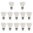 Pack of 12 Feather Badminton Shuttlecocks Outdoor Ball Game Training ED-1011