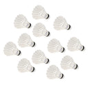 Pack of 12 Feather Badminton Shuttlecocks Outdoor Ball Game Training ED-1011
