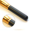 Professional Oblique Round Head Makeup Liquid Foundation Blush Powder Brush Cosmetic Tool Black 17x2.2x2.2 cm