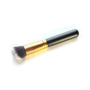 Professional Oblique Round Head Makeup Liquid Foundation Blush Powder Brush Cosmetic Tool Black 17x2.2x2.2 cm