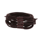 Fashionable Elastic Hair Band Rope Ponytail Holders For Lady Girls Party Hair Decor Accessory Pack of 5PCS Coffee