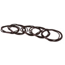 Fashionable Elastic Hair Band Rope Ponytail Holders For Lady Girls Party Hair Decor Accessory Pack of 5PCS Coffee