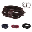 Fashionable Elastic Hair Band Rope Ponytail Holders For Lady Girls Party Hair Decor Accessory Pack of 5PCS Black