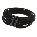 Fashionable Elastic Hair Band Rope Ponytail Holders For Lady Girls Party Hair Decor Accessory Pack of 5PCS Black