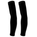 Outdoor Sports Bike Cycling Golf Arm Sleeves Sun UV Rays Protection Comfortable Breathable Arm Warmers Arm Cover 1 Pair Black L