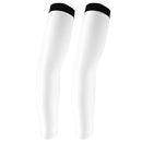 Outdoor Sports Bike Cycling Golf Arm Sleeves Sun UV Rays Protection Comfortable Breathable Arm Warmers Arm Cover 1 Pair White L