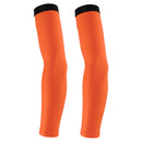 Outdoor Sports Bike Cycling Golf Arm Sleeves Sun UV Rays Protection Comfortable Breathable Arm Warmers Arm Cover 1 Pair Orange L
