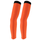 Outdoor Sports Bike Cycling Golf Arm Sleeves Sun UV Rays Protection Comfortable Breathable Arm Warmers Arm Cover 1 Pair Orange L