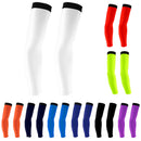 Outdoor Sports Bike Cycling Golf Arm Sleeves Sun UV Rays Protection Comfortable Breathable Arm Warmers Arm Cover 1 Pair Orange L