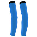Outdoor Sports Bike Cycling Golf Arm Sleeves Sun UV Rays Protection Comfortable Breathable Arm Warmers Arm Cover 1 Pair Blue L