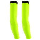 Outdoor Sports Bike Cycling Golf Arm Sleeves Sun UV Rays Protection Comfortable Breathable Arm Warmers Arm Cover 1 Pair Yellow L