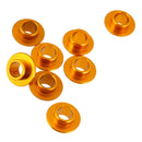 8pcs Aluminum Alloy Gold Skating Flying Spacer Bushing Inline Roller Skates Bearing Sleeve