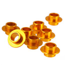 8pcs Aluminum Alloy Gold Skating Flying Spacer Bushing Inline Roller Skates Bearing Sleeve