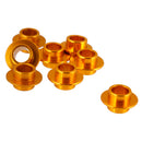 8pcs Aluminum Alloy Gold Skating Flying Spacer Bushing Inline Roller Skates Bearing Sleeve
