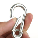 Outdoor Climbing Durable Mini Stainless Steel Safety Hook Keychain Carabiner
