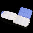 Double Layer Plastic Fishing Tackle Box-13 slot Hooks Beads Accessories Case