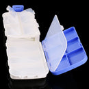Double Layer Plastic Fishing Tackle Box-13 slot Hooks Beads Accessories Case
